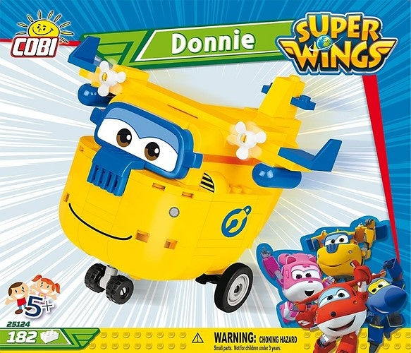 Super Wings bouwpakket Donnie geel/blauw 182-delig (25124)