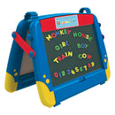 tekenbord 5-in-1 Fold N'Draw junior blauw 8-delig