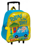 trolleyrugzak junior 9,2 liter polyester groen/blauw