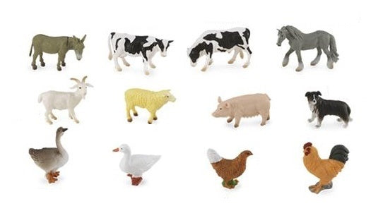 boerderijdieren 12-delig