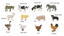 boerderijdieren 12-delig
