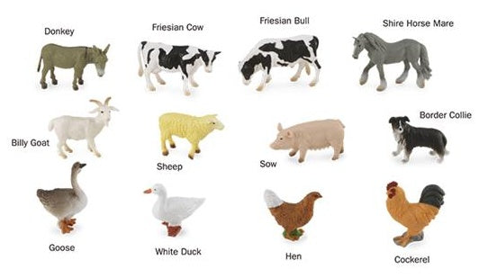 boerderijdieren 12-delig