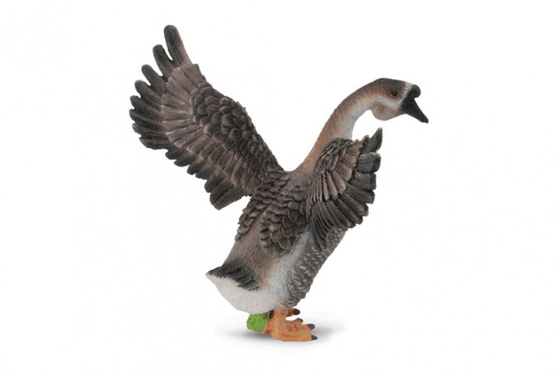 boerderijdieren: Haaltert gans 9 cm bruin