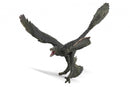 dinosaurus Microraptor junior 20 cm rubber donkergroen