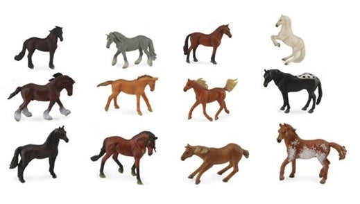 mini paarden 12 stuks