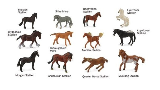 mini paarden 12 stuks