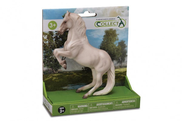 paarden: Lipizzaner hengst 17 cm wit