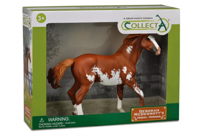 paarden: Mustang hengst 1:12 kastanjebruin