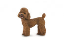 hond Poedel junior 4,2 cm rubber bruin
