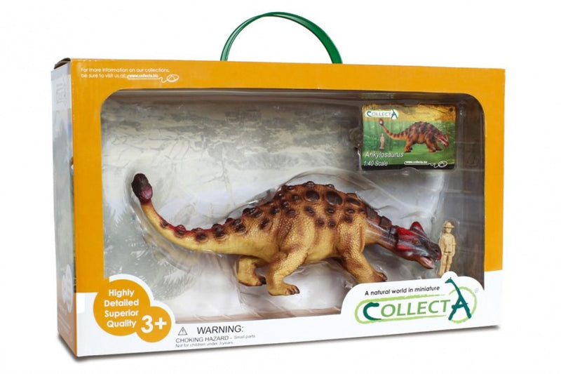 prehistorie: Ankylosaurus speelset 1:40 35 cm bruin
