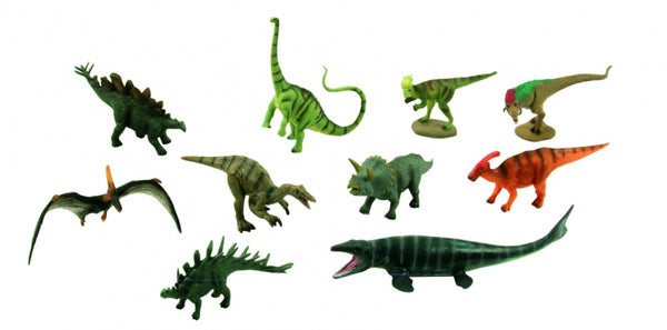 Prehistorie Mini Set A 10 Mini Dinosaurussen 7-11 cm