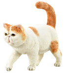 speelfiguur Exotische Korthaar 6,2 cm ABS wit/oranje