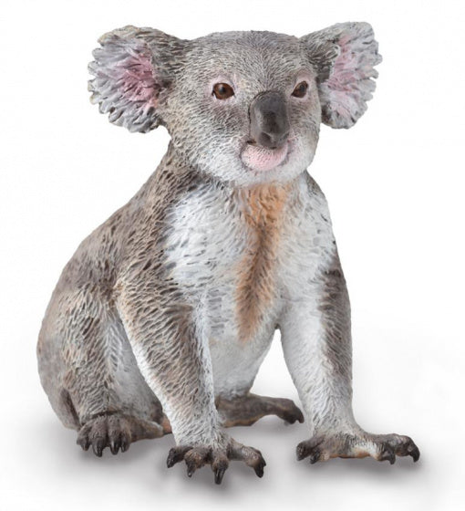 speelfiguur koala junior 6 x 6 cm grijs