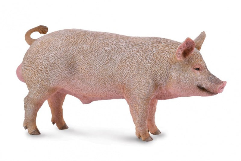 speelfiguur varken roze 11 x 5 cm