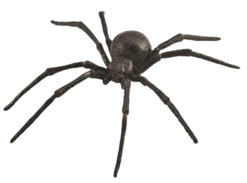 speelgoedspin zwarte weduwe junior 14 cm ABS zwart