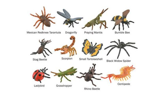 speelset mini insecten junior 7-11 cm ABS