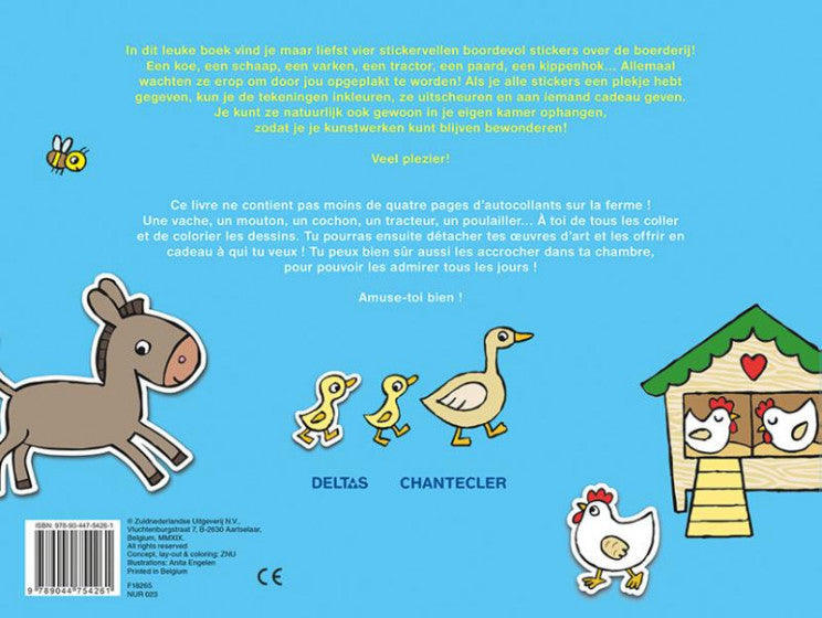 color & sticker fun - op de boerderij
