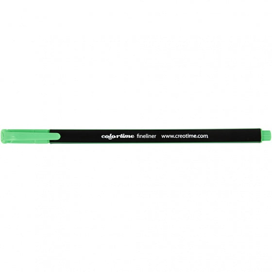 fineliner lijndikte 0,6-0,7 mm lichtgroen 12 stuks