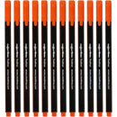 fineliner lijndikte 0,6-0,7 mm oranje 12 stuks