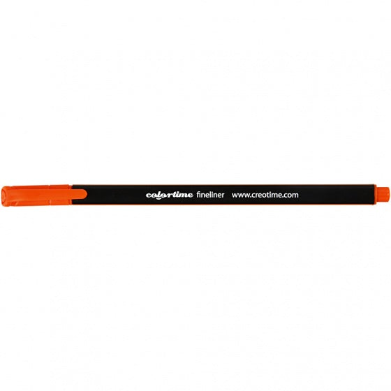 fineliner lijndikte 0,6-0,7 mm oranje 12 stuks