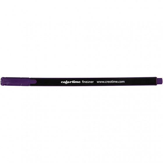 fineliner lijndikte 0,6-0,7 mm paars 12 stuks