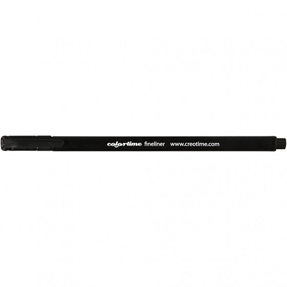 fineliner lijndikte 0,6-0,7 mm zwart 12 stuks