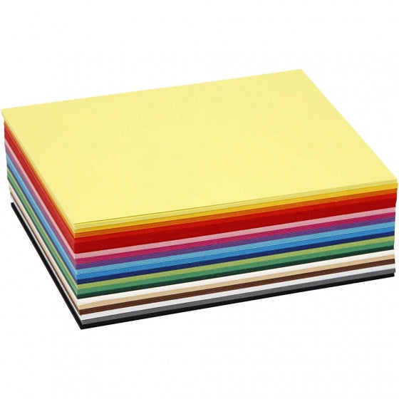 gekleurd karton 10,5 x 14,8 cm 300 stuks 180 g multicolor