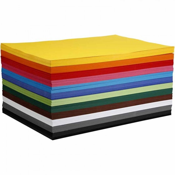 gekleurd karton 42 x 59,4 cm 120 stuks 180 g multicolor