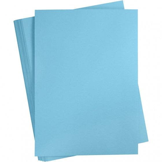 karton A2 blauw 100 vellen