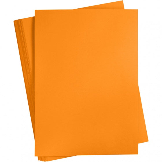 karton A2 oranje 100 vellen