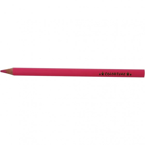Driehoekige Jumbo Kleurpotloden - Roze, 12st.