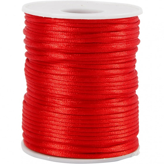 Satijnkoord Rood, 50m