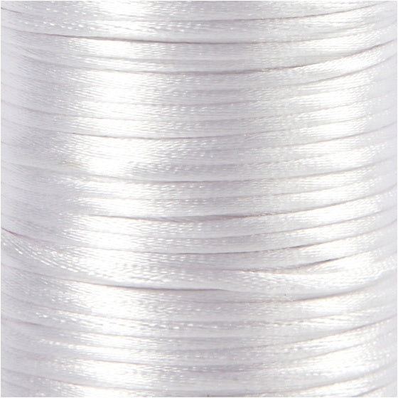 Satijnkoord Wit, 50m