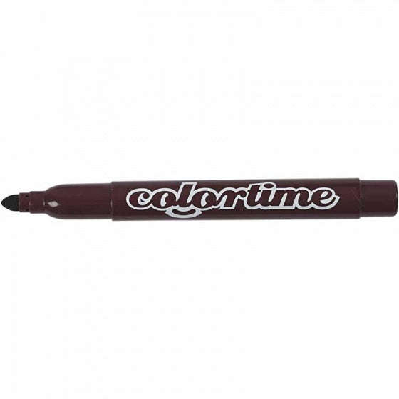 Donkerbruine Jumbo Stiften, 12st.