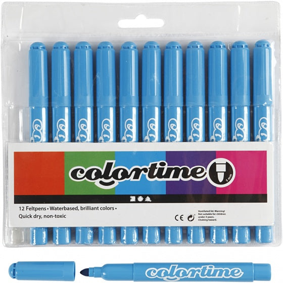 Lichtblauwe Jumbo Stiften, 12st.