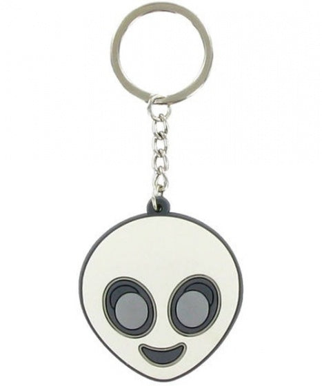 sleutelhanger Alien 10 cm wit