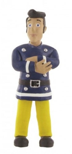 speelfiguur Fireman Sam: Elvis 8 cm blauw/geel