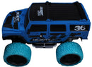 monstertruck Big Wheel Blame 29 x 15 cm blauw 4-delig