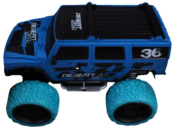 monstertruck Big Wheel Blame 29 x 15 cm blauw 4-delig
