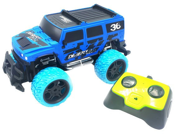 monstertruck Big Wheel Blame 29 x 15 cm blauw 4-delig