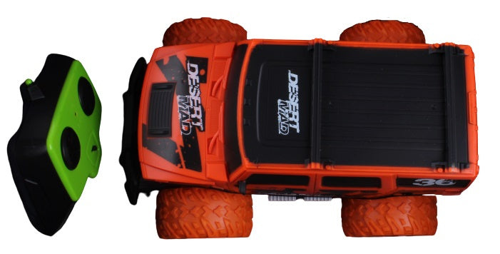 monstertruck Big Wheel Blame 29 x 15 cm oranje 4-delig