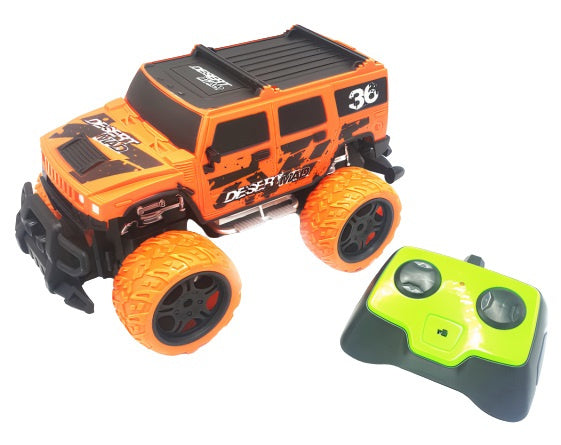 monstertruck Big Wheel Blame 29 x 15 cm oranje 4-delig