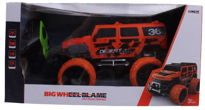 monstertruck Big Wheel Blame 29 x 15 cm oranje 4-delig