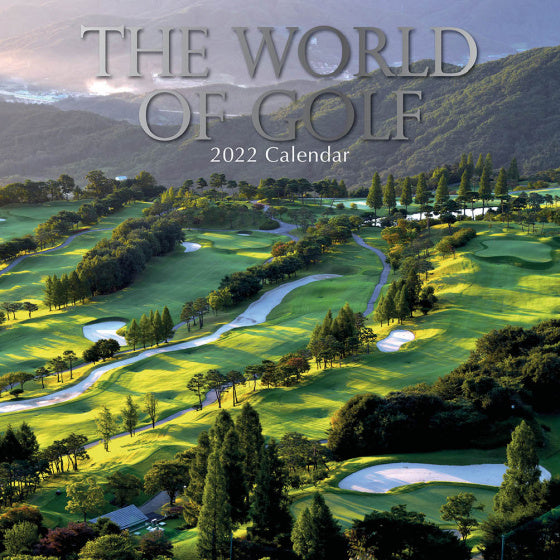 kalender 2022 The World of Golf 30 x 30 cm papier