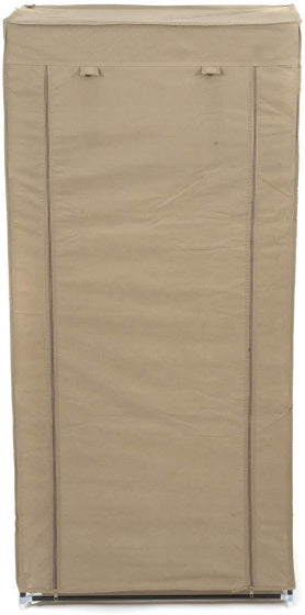 draagbare kledingkast 148 x 70 x 46 cm PP/staal taupe