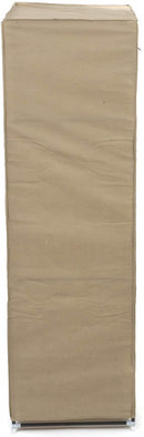 draagbare kledingkast 148 x 70 x 46 cm PP/staal taupe