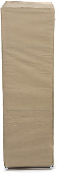 draagbare kledingkast 148 x 70 x 46 cm PP/staal taupe