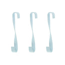 kledinghaak Xtend Twist 20 cm staal wit 3 stuks