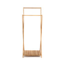 kledingrek 142 - 162 cm bamboe bruin