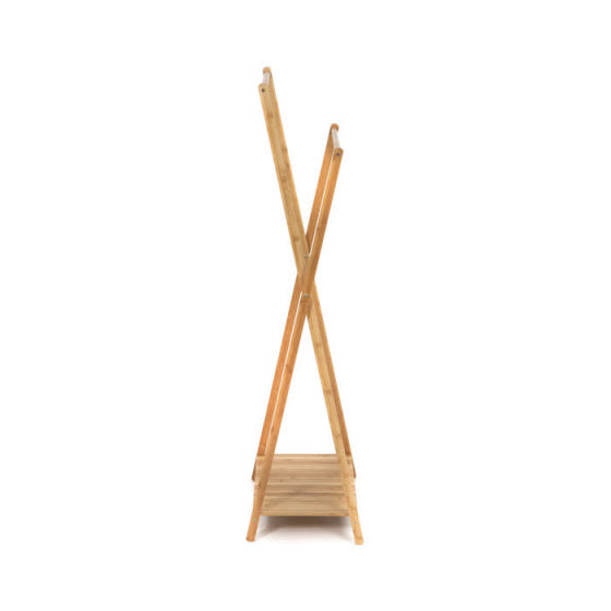 kledingrek 142 - 162 cm bamboe bruin